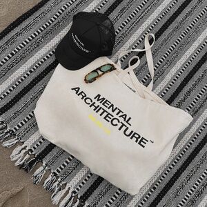 Amazing Mental Architecture Large Shopping Organic Cotton Tote Bag